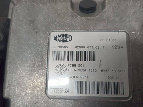 Електронний блок управління двигуном ЕБУ 1.4 Fiat Idea