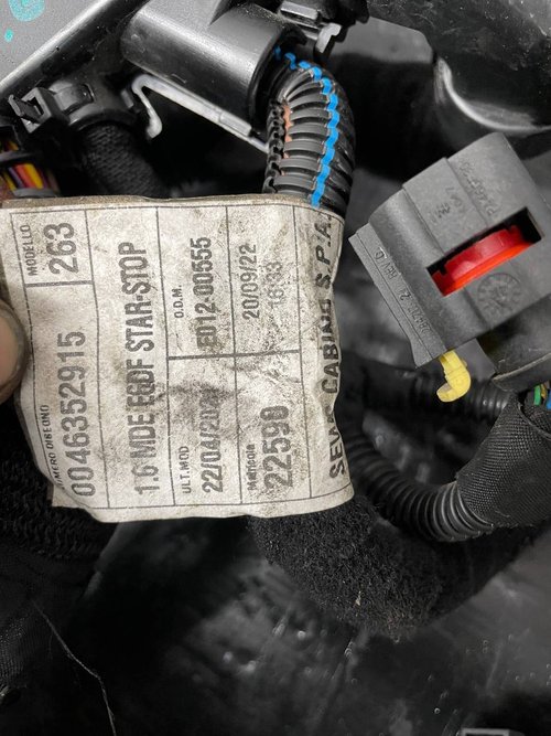 Проводка двигателя 1.6 Mjet