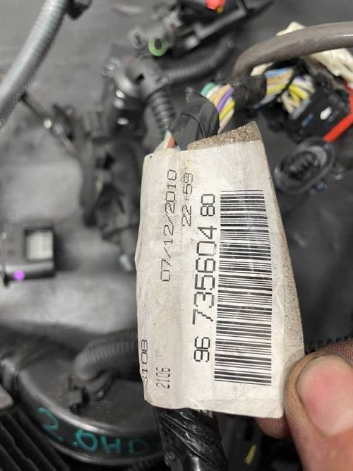 Проводка двигуна 2.0 HDI