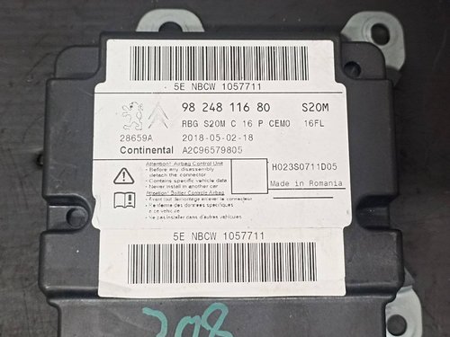 блок керування подушок Peugeot 3008 II